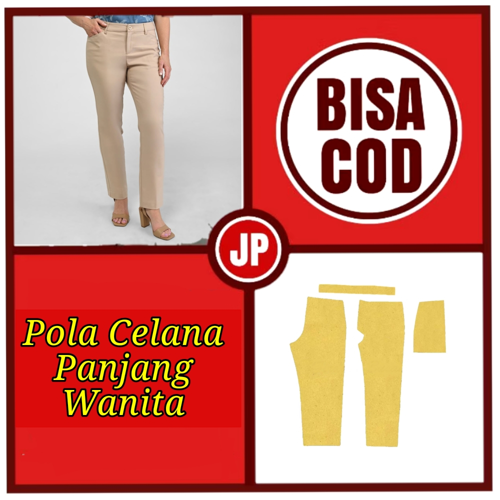 Pola Celana Panjang Wanita/Pola Jahit /Pola Celana Wanita/