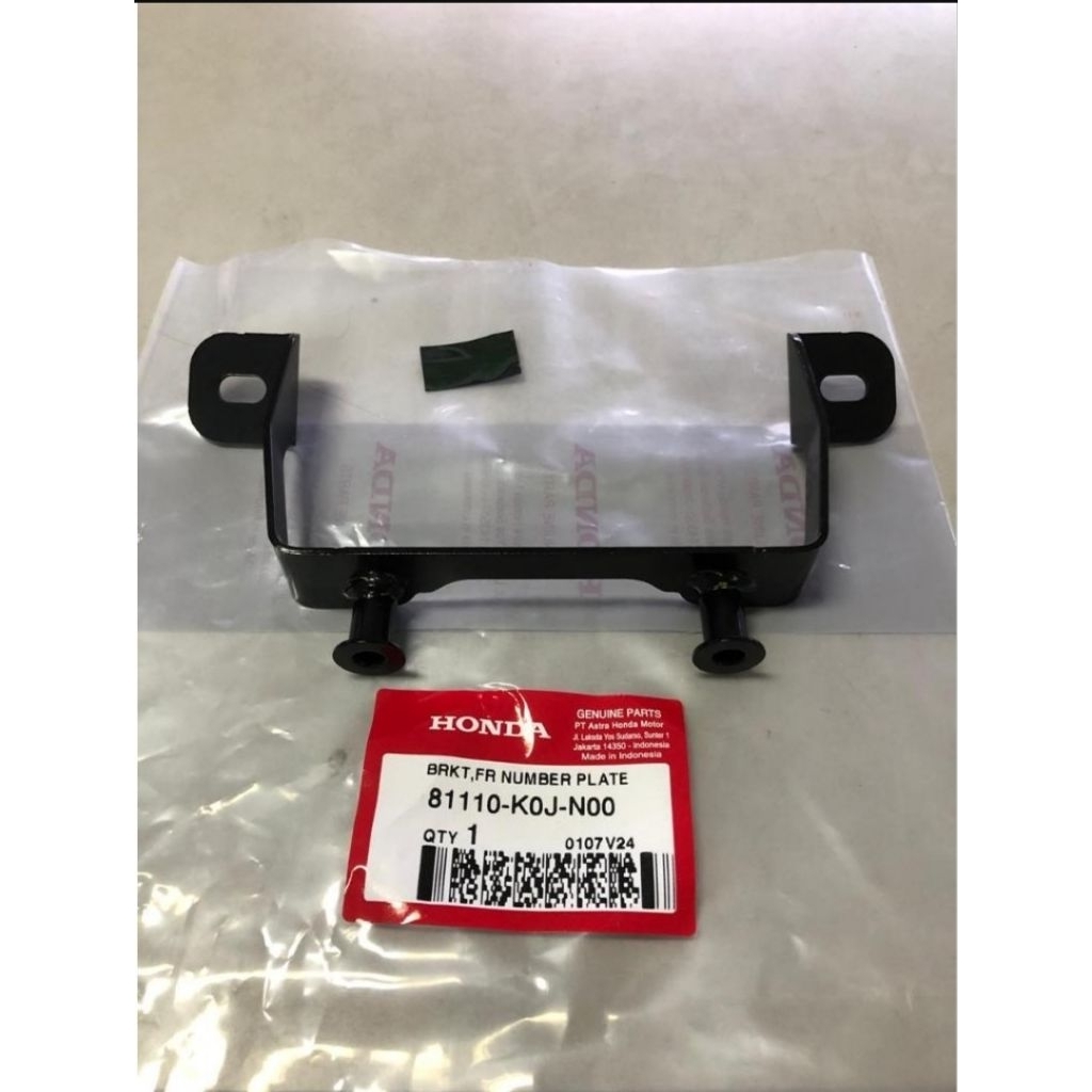 81110-K0J-N00 HGP AHM 100% ORIGINAL DUDUKAN PLAT BESI PLAT NOMOR BEAT GENIO SCOOPY K2F 81110K0JN00