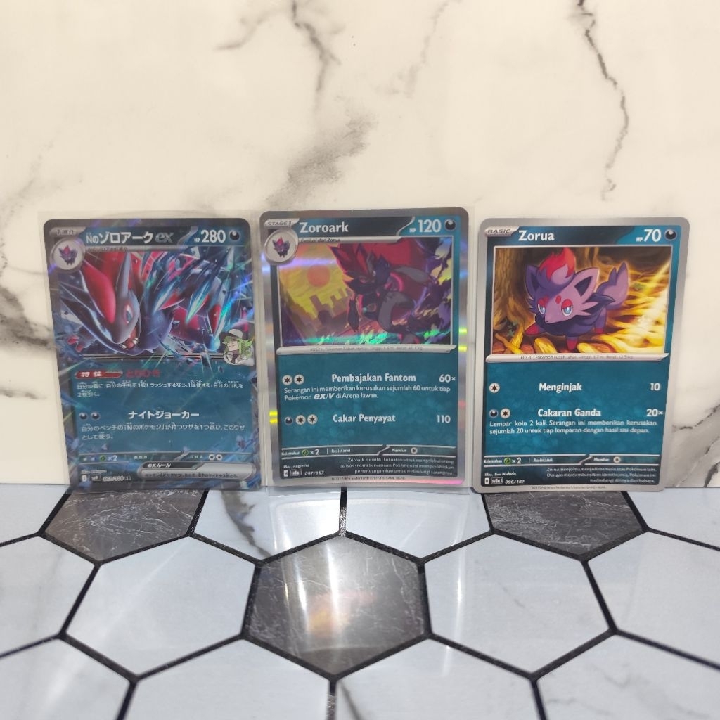 KARTU POKEMON Zorua & Zoroark