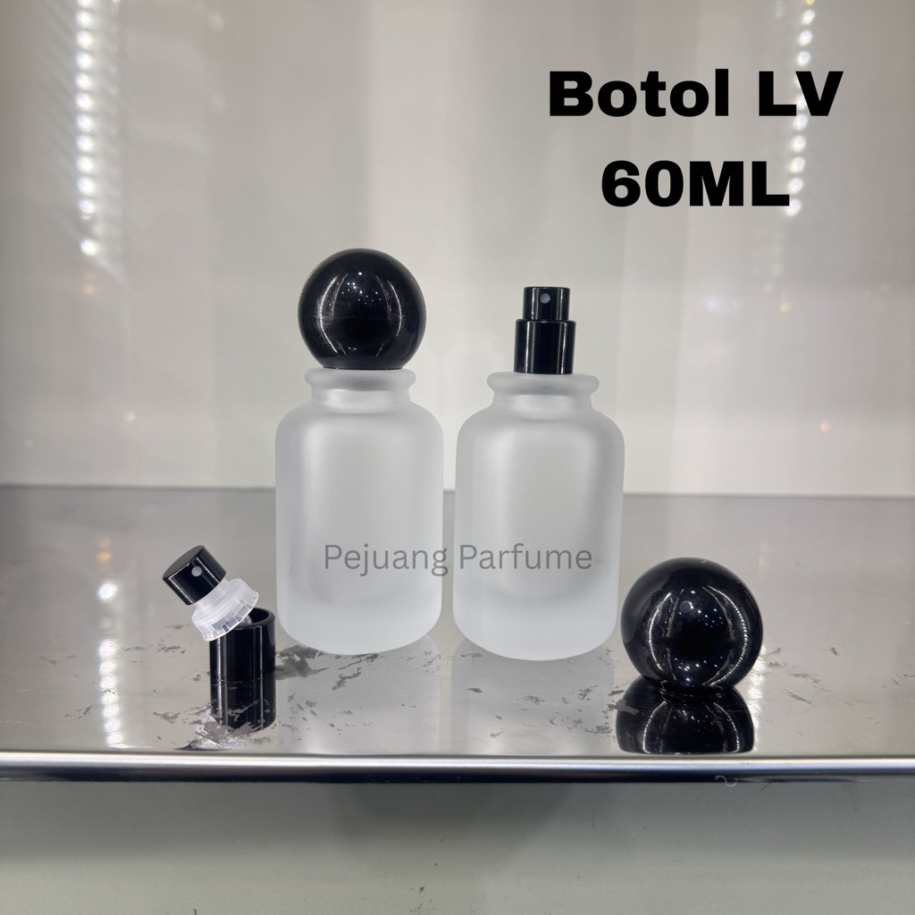BOTOL LV DOFF 60ML SEMI PRESS BLACK CUP