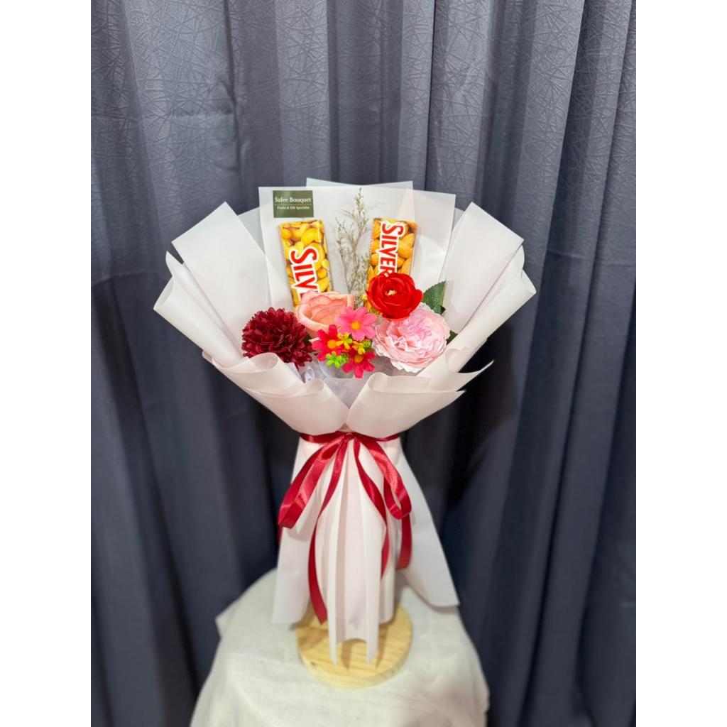 Choco Minis | Buket Bunga Artificial Valentine | Buket Bunga Coklat | Buket Bunga Coklat