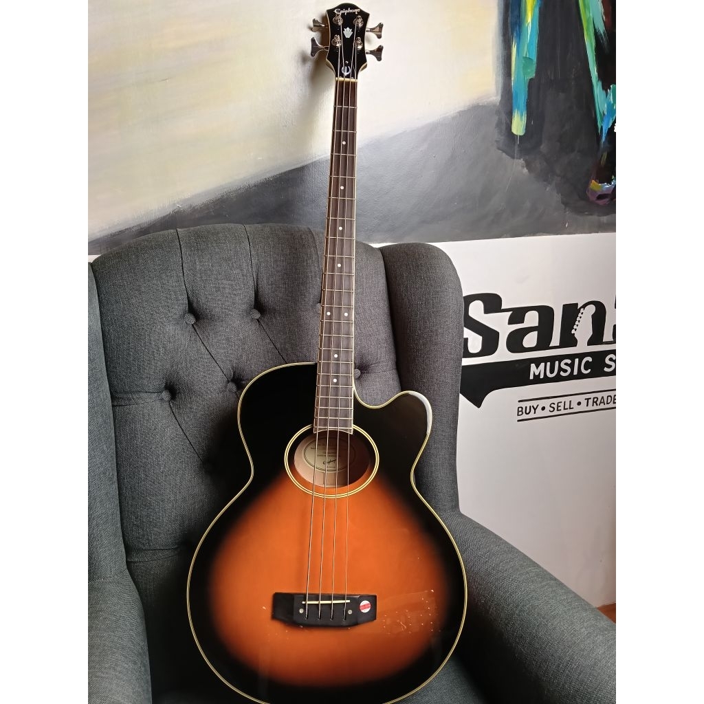 Epiphone El Capitan 4C Acoustic Electric Bass | Bass Akustik Elektrik Original