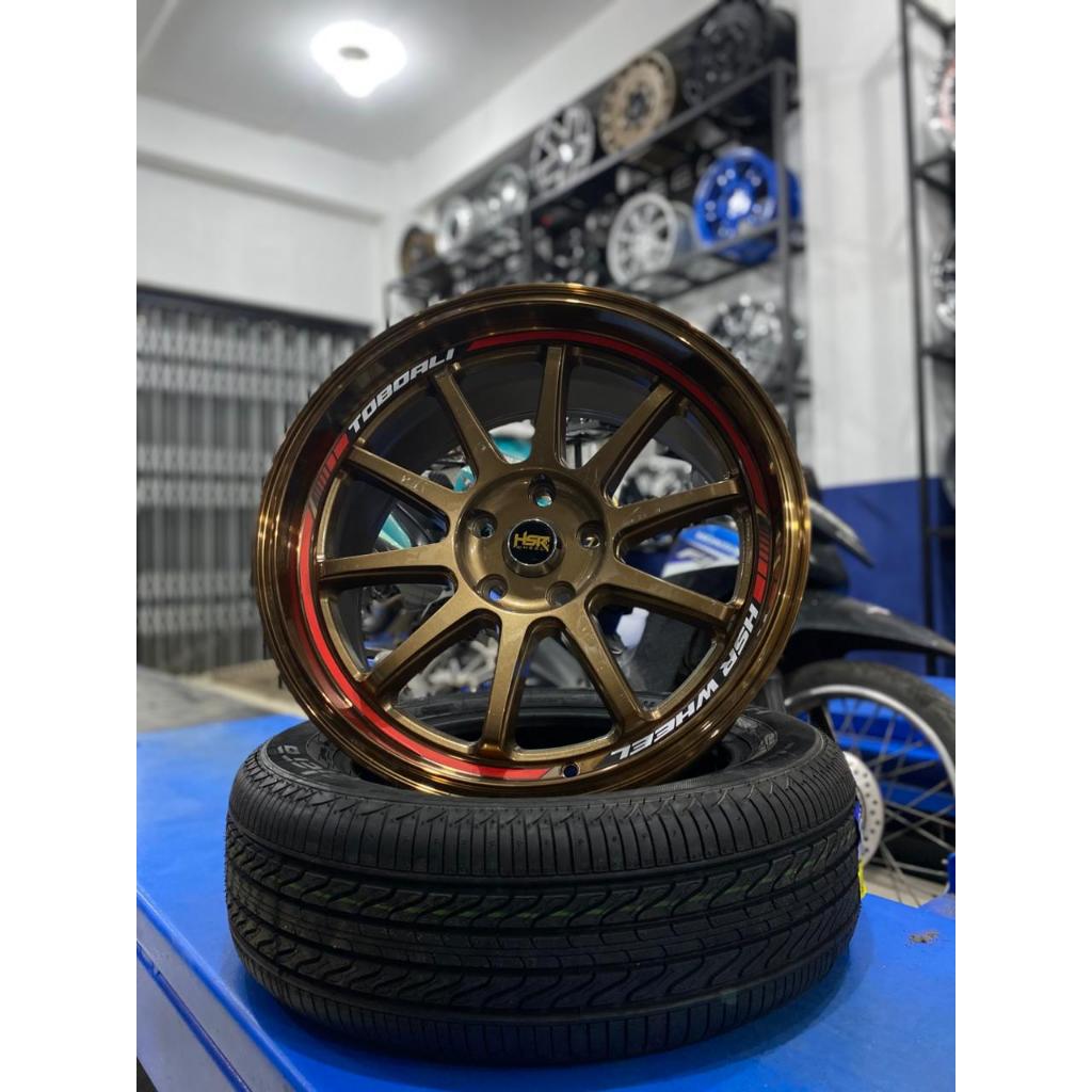 velg racing ring 17 baut 5 merk HSR type TOBOALI untuk mobil innova rush terios x-pander Luxio, Taru