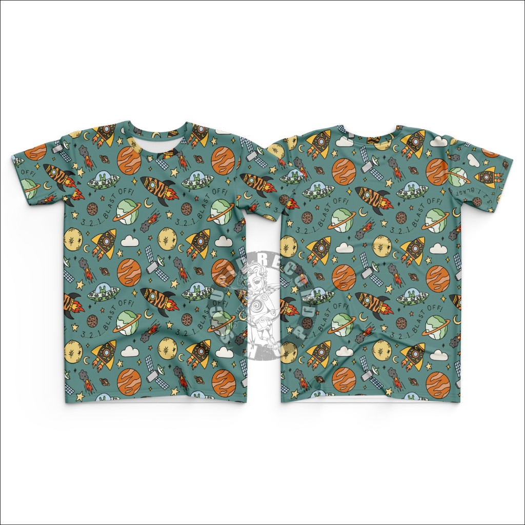 Baju Astronot Anak Laki Laki Kaos Pesawat Roket Nasa Astronaut Unisex Diskon Best Seller Jersey Full