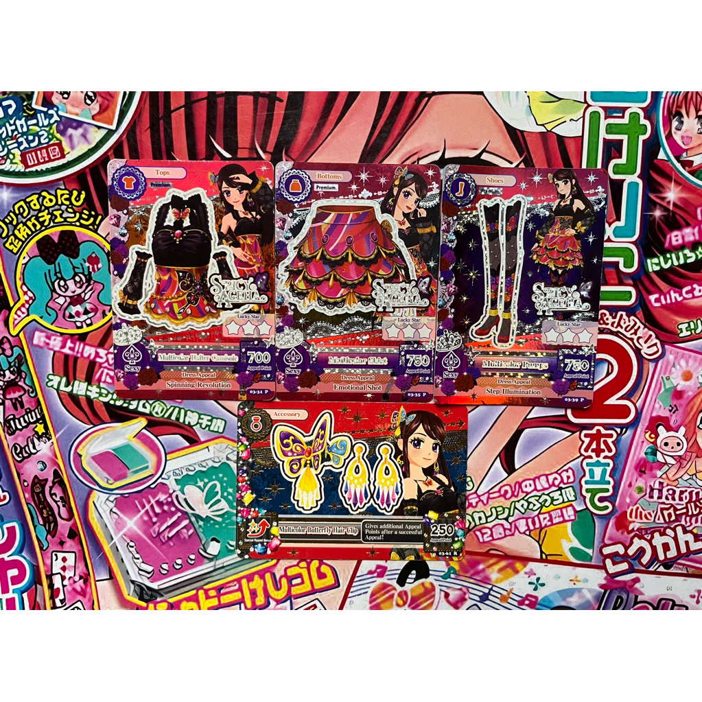 Kartu Aikatsu Ran Shibuki Premium Multicolor Coord Spicy Ageha Original Bahasa Indonesia Asli Rare S
