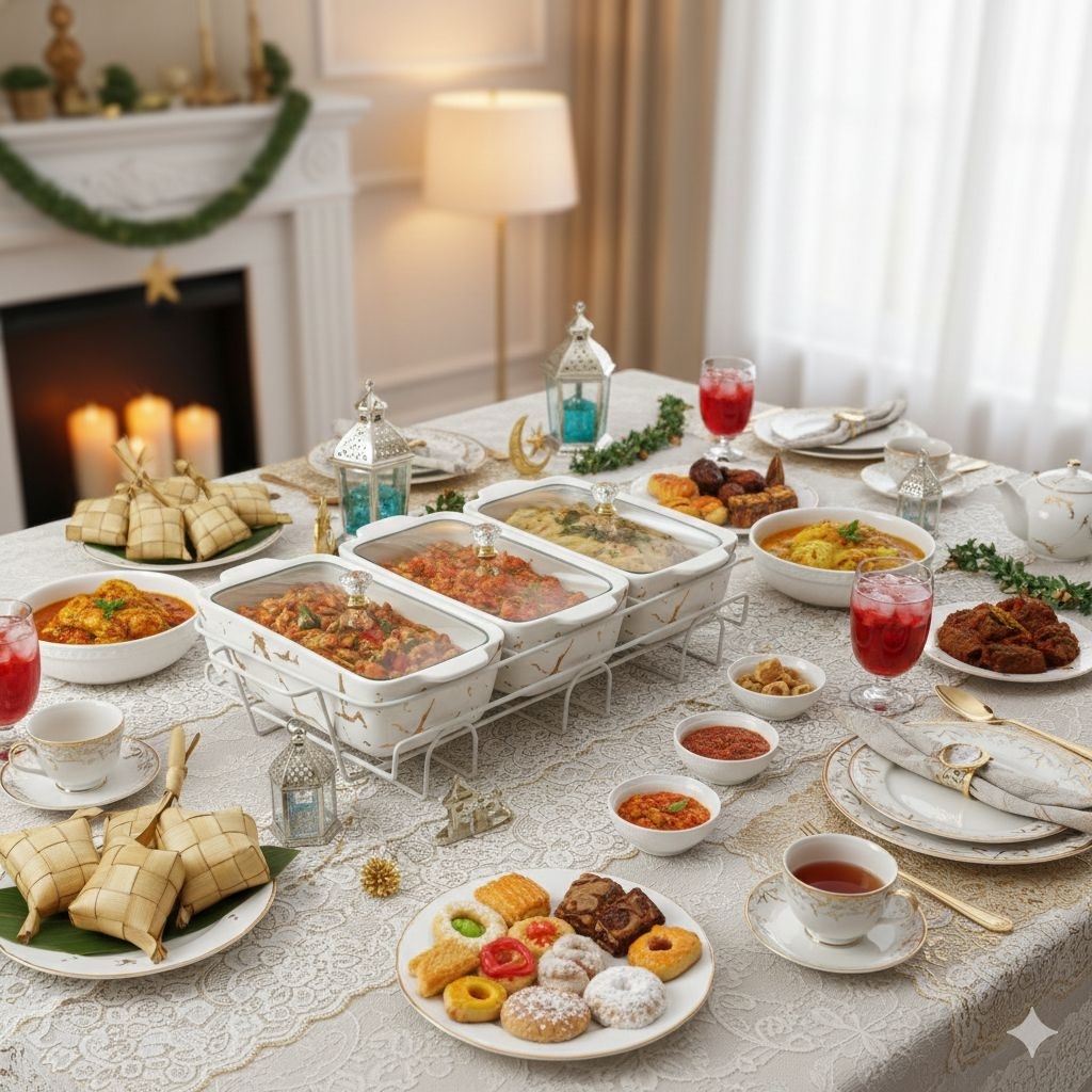 NEW PRASMANAN TIGA SET VICENZA PIRING SAJI KERAMIK BM 196 MARBLE SERENA