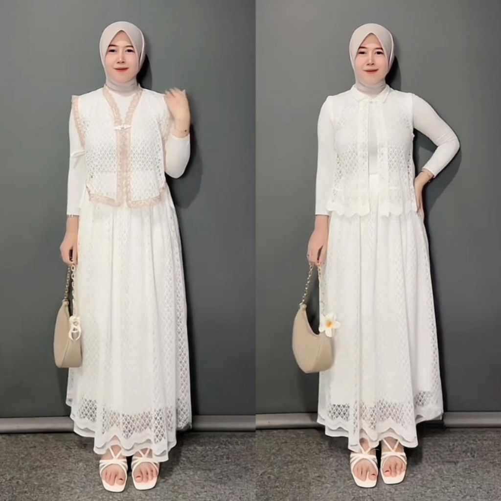Naomi Vest Set - Set Blazer Wanita - Vest Wanita - Setelan Rok Wanita - Vest Outer Wanita - One Set 