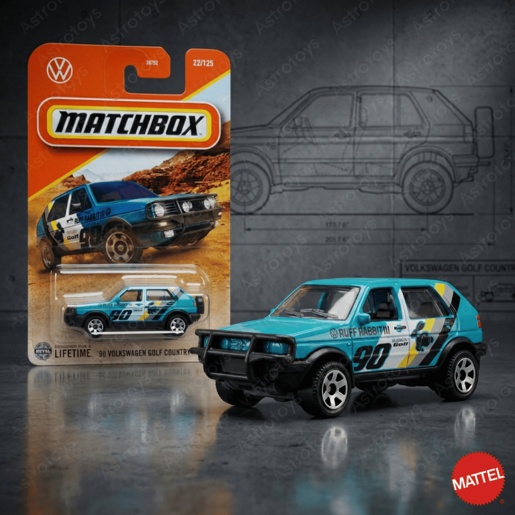 Matchbox VW 90 Volkswagen Golf Country Biru Lot 2025 / Mainan Diecast Mobil Original Mattel