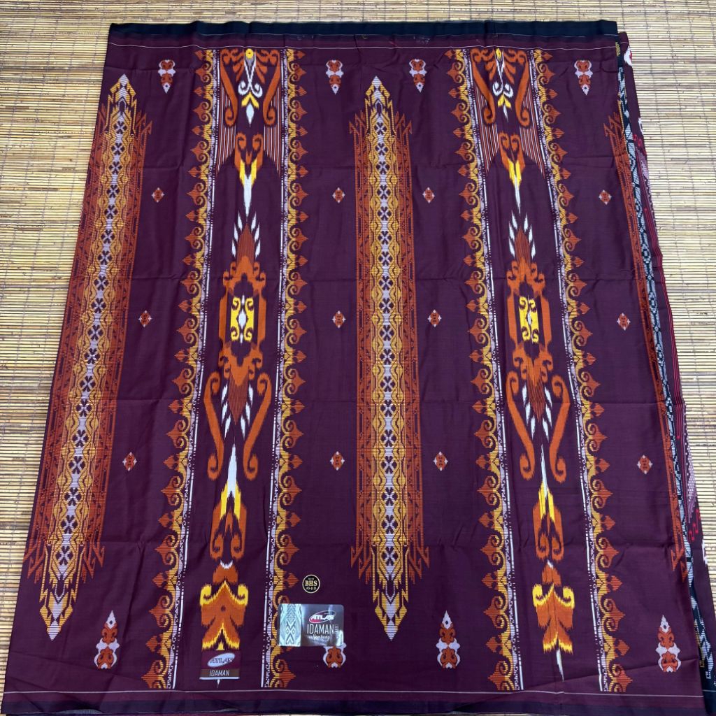 SARUNG ATLAS IDAMAN 555 KEMBANG SILVER – Motif Elegan Premium
