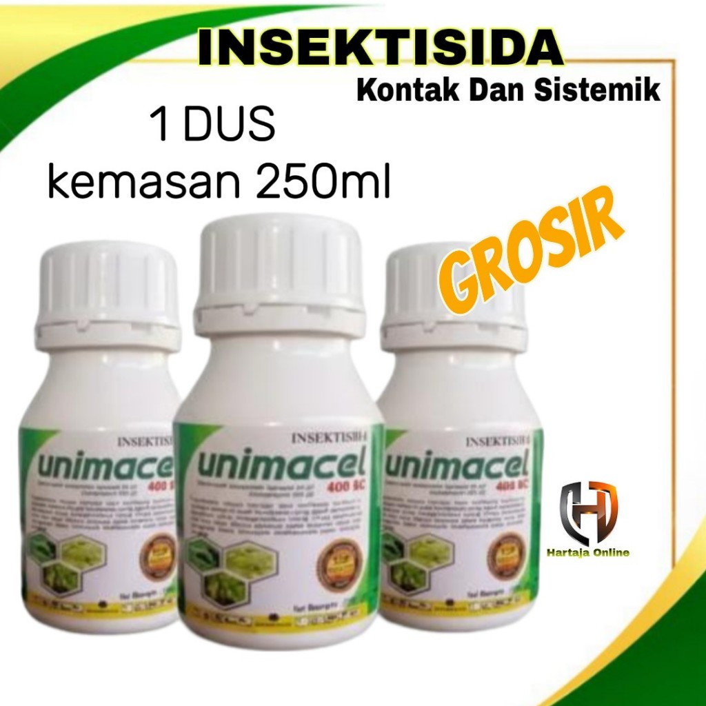 GROSIR Paket Hemat Insektisida unimacel 250ml satu Dus/1box/emamektin/insektisida unimacel