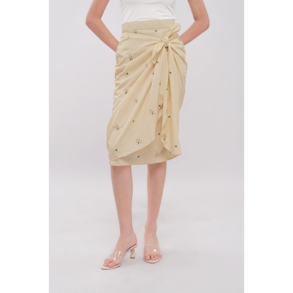 Calla The Label - Vionne Drap Skirt - Mist