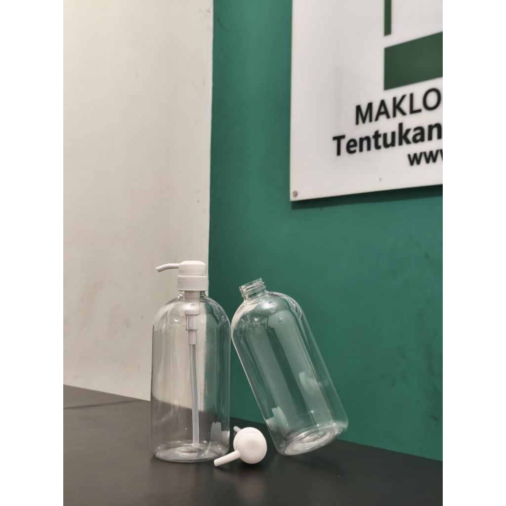 Botol pump 1000 ml/ Botol handshop