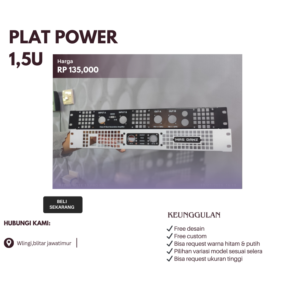 plat power 1,5u