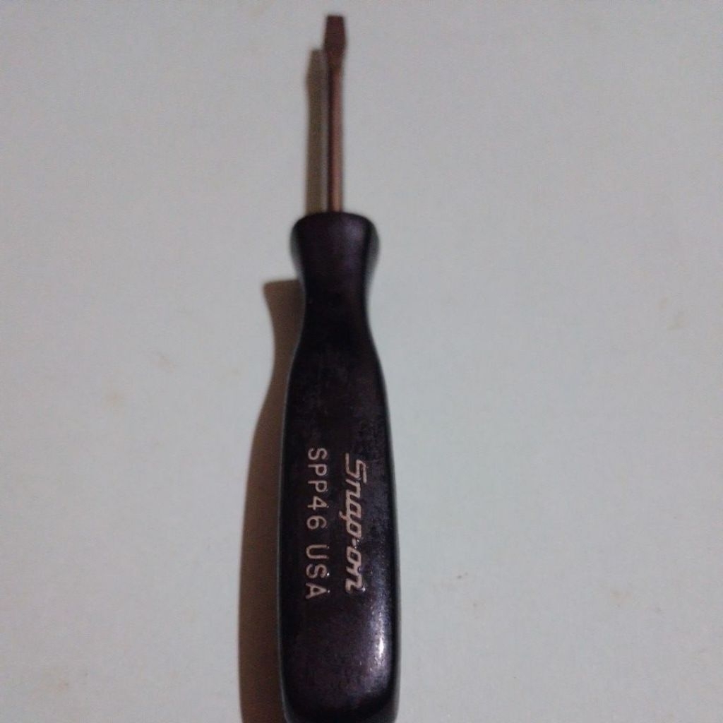 Snap On Tools spp46 Mini Black Handle Screwdriver Flat Head