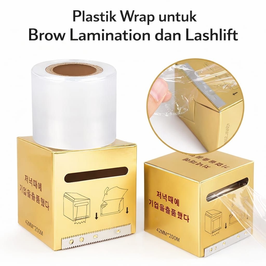 Plastik wrap buat anastesi sulam alis