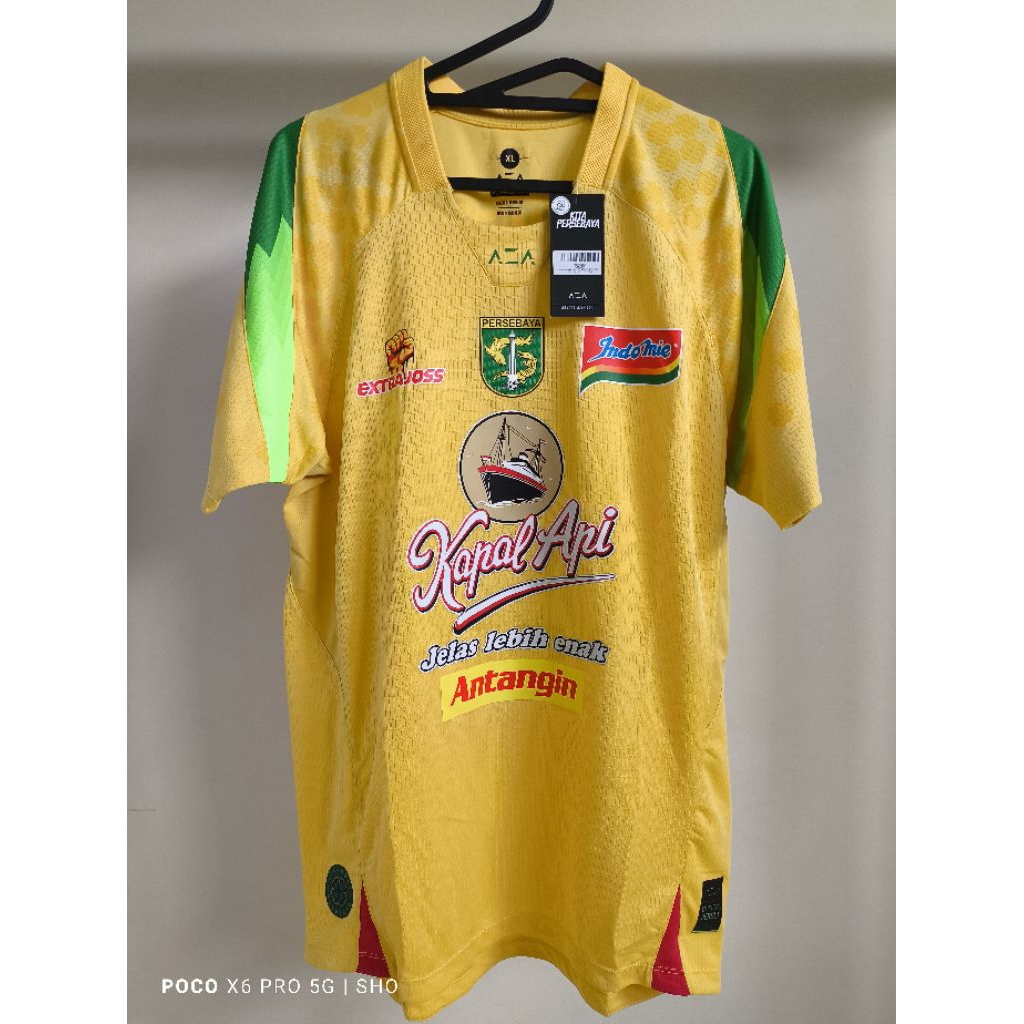 JERSEY PERSEBAYA AWAY 2025 AUTHENTIC PLAYER ISSUE (XL) ORIGINAL BAJU BOLA ASLI RARE LANGKA BNWT BARU
