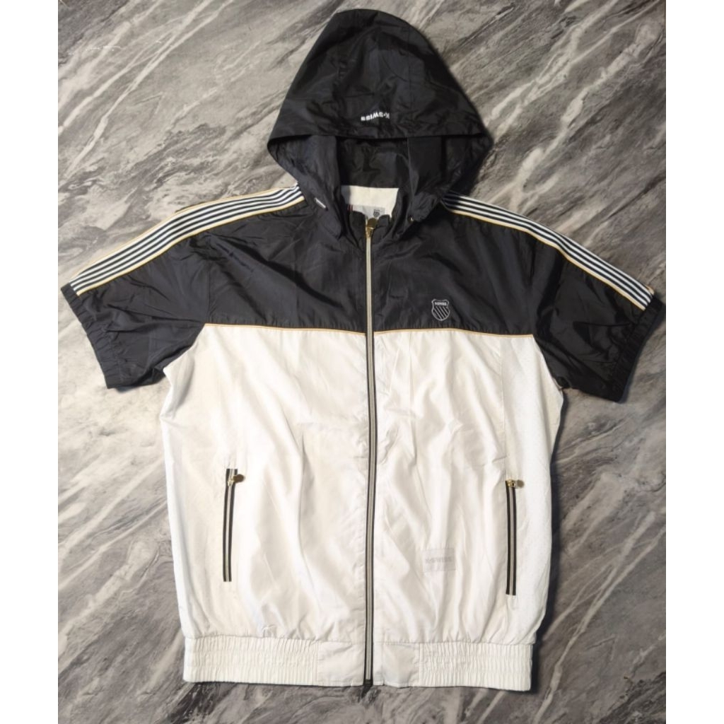 Jaket K- swiss Lengan pendek Outdoor Windbreaker Hiking Sport Motoran Branded