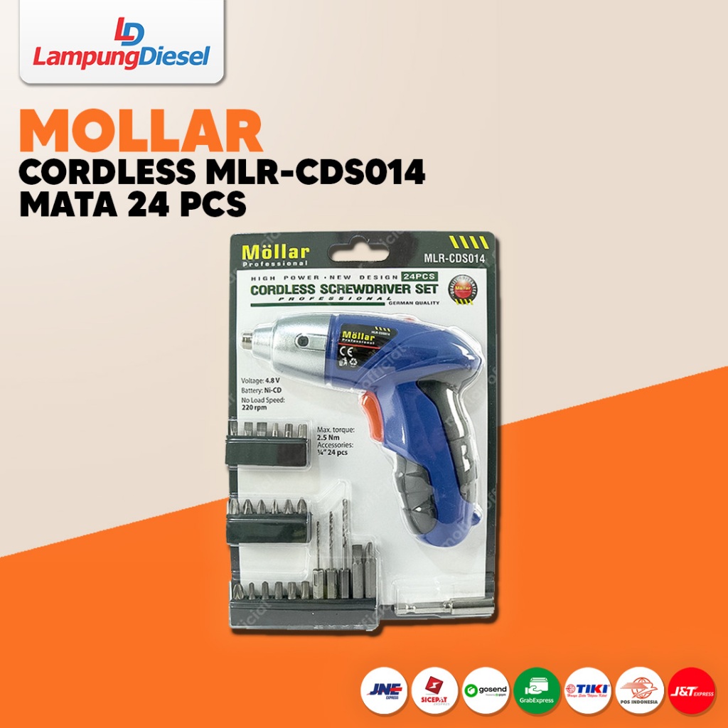 MOLLAR Bor Obeng/ Charger Cordless 4.8V MLRCDS014-A