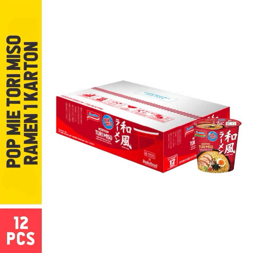 1 DUS - POP MIE TORI MISO RAMEN 77 Gram