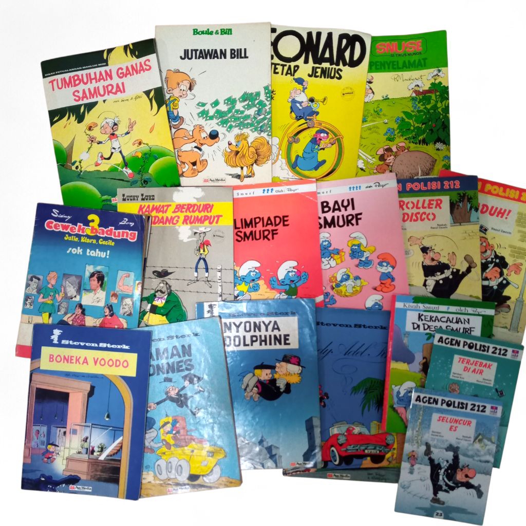 Komik eropa Steven sterkKomik klasik agen polisi 212 kisah Smurf 3 cewek badung kawat berduri tumbuh
