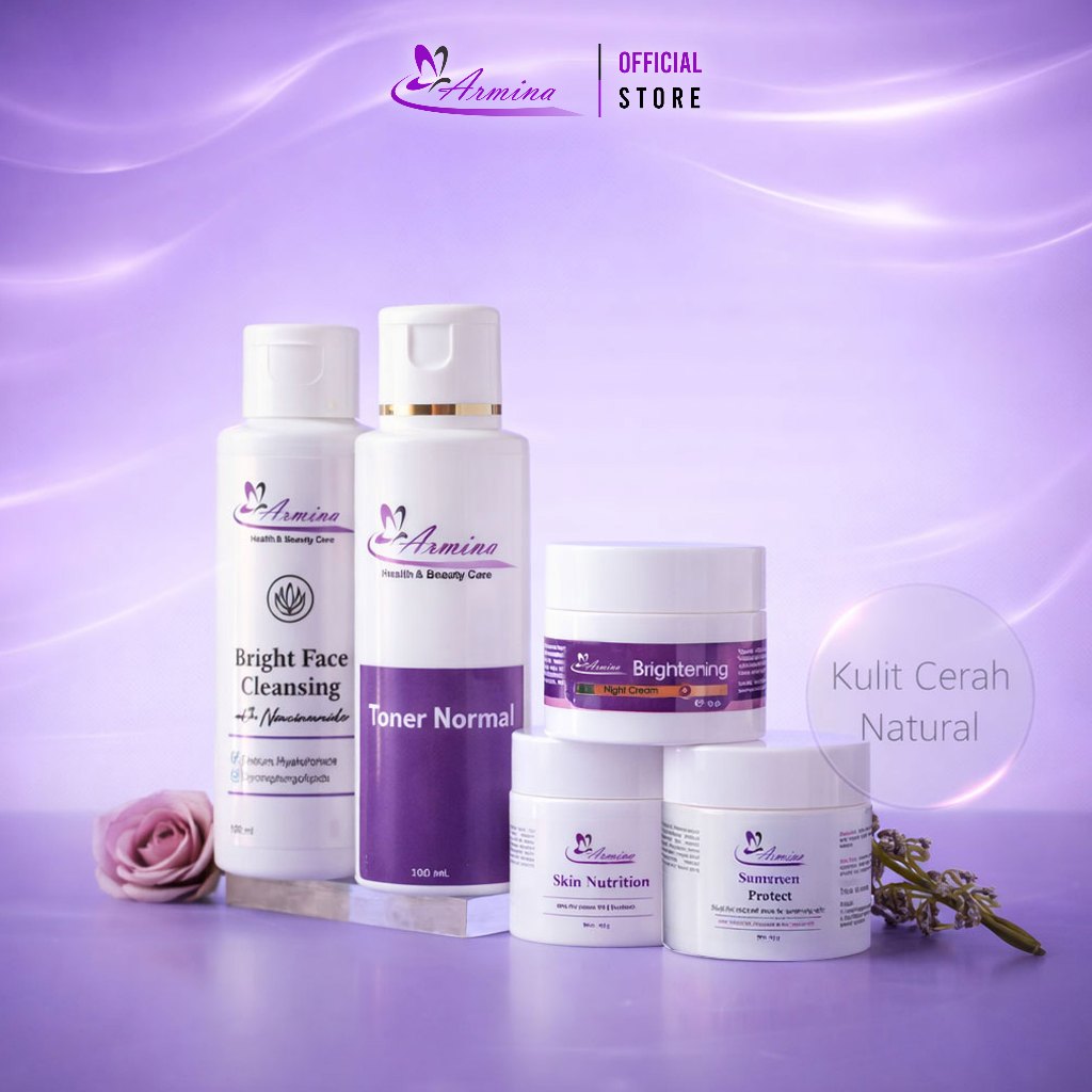 ARMINA - Paket Skincare Whitening Organic Bronze