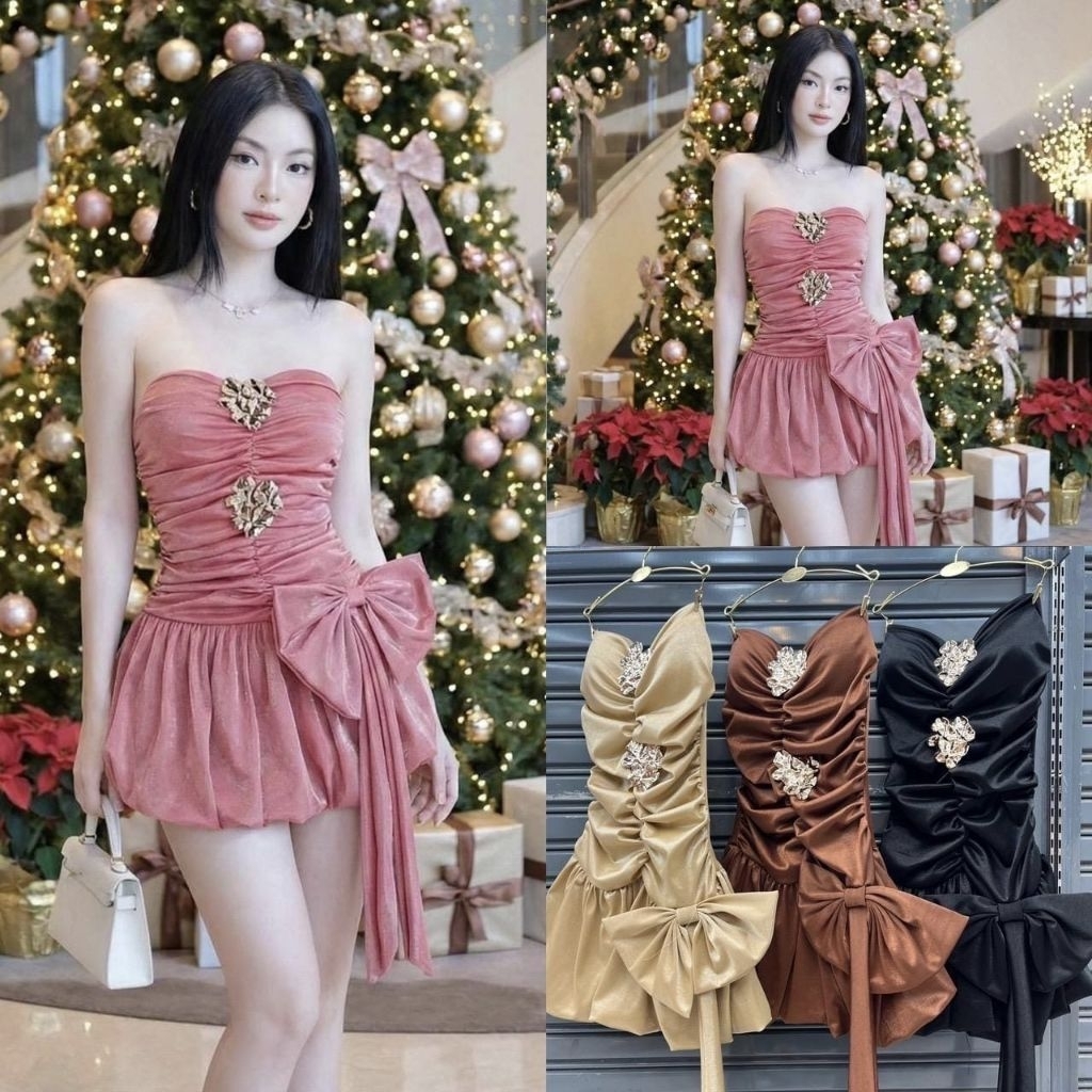 Elxie - 751 / Dress sexy wanita / Gaun pesta kemben / Mini dress kemben / dress mini cantik / mini d