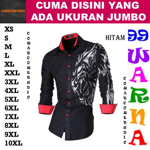 14XL 13XL 12XL 11XL 10XL 9XL 8XL 7XL 6XL 5XL 4XL 3XL XXL XL L M S XS Hem Cowok Jumbo Kemeja Pria Big