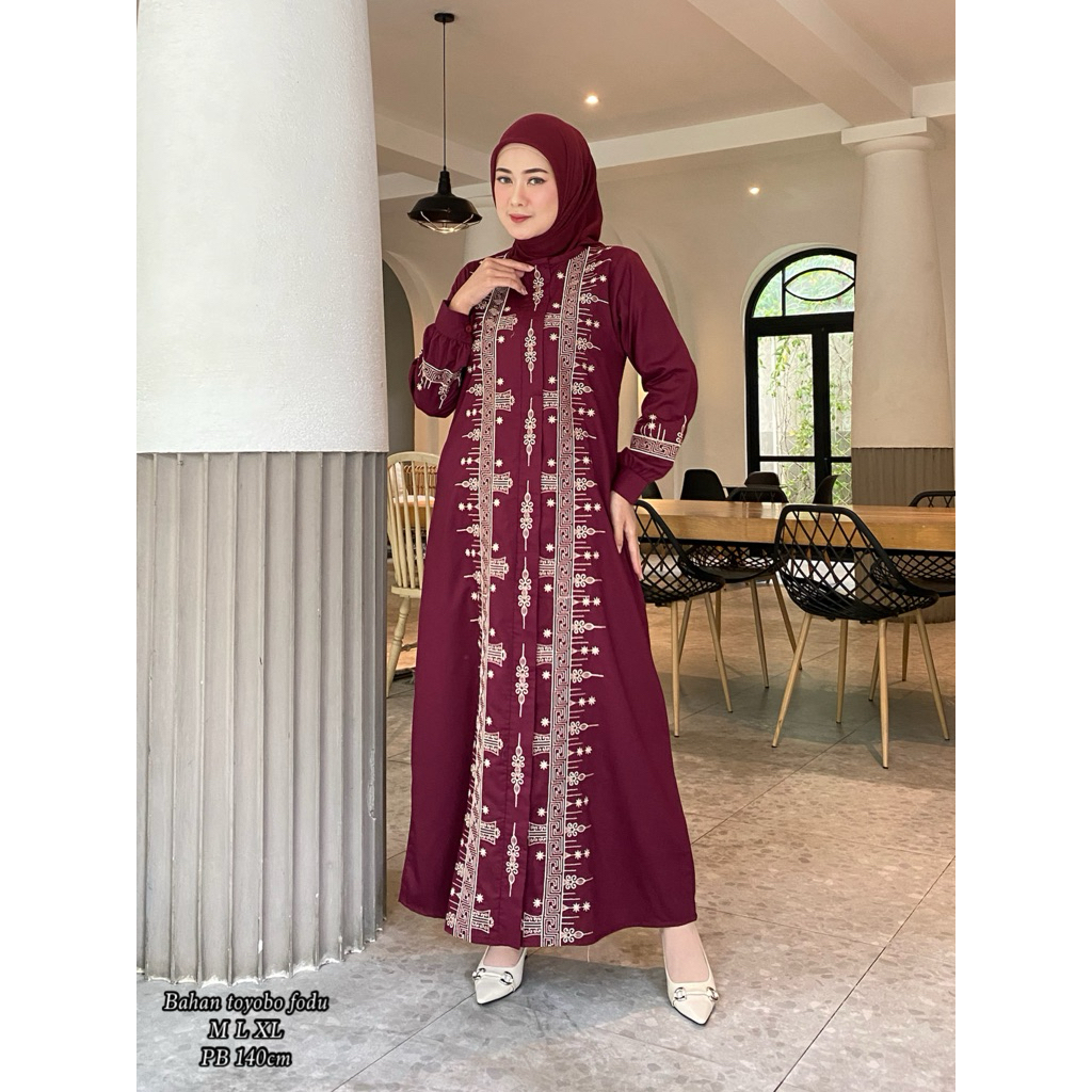 RIDD FASHION - GAMIS BORDIR/DRESS/TOYOBO/BORDIR MEWAH