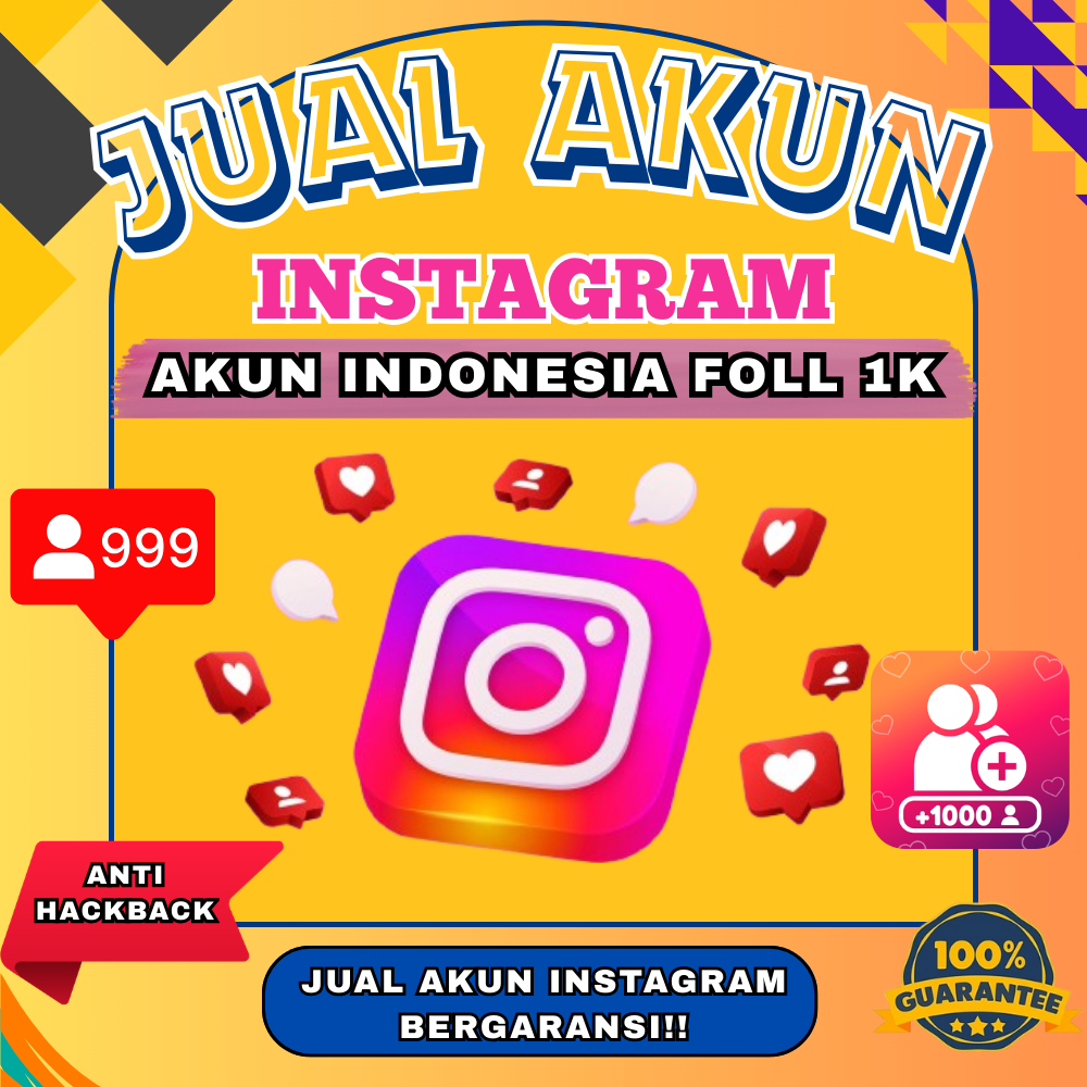 JUAL AKUN INSTAGRAM FOLL 1K