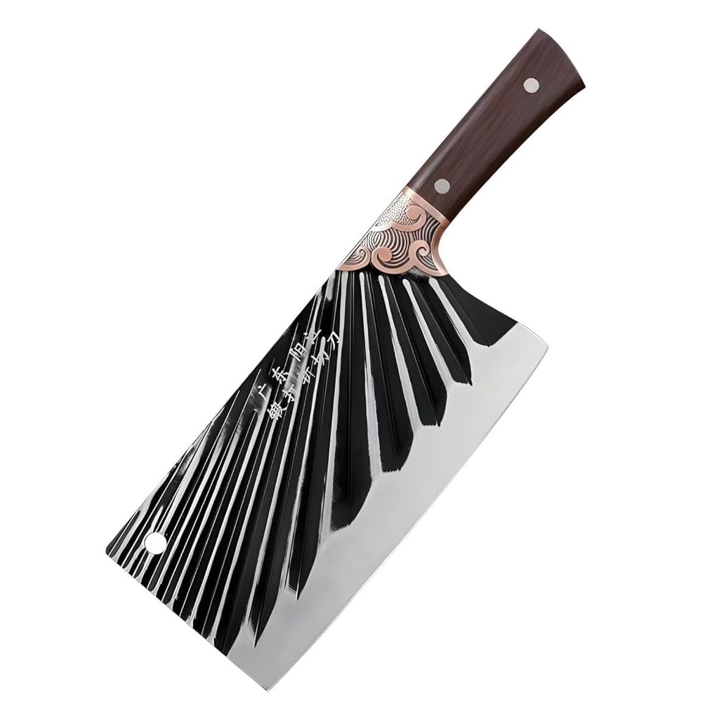 Pisau Golok Naga Super Golok Cincang Daging Tulang Stainless Steel Gagang Kayu Kitchenware