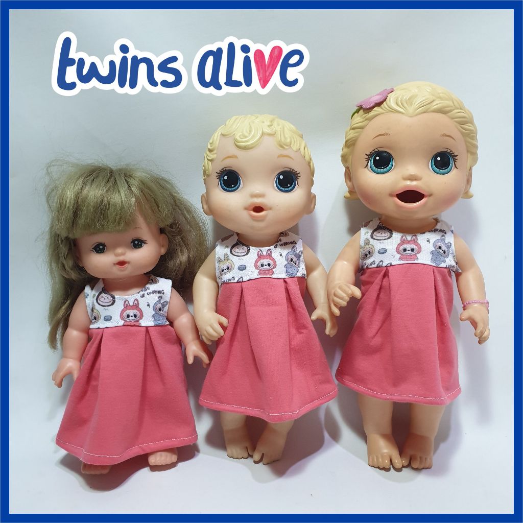 READY !!! Baju Boneka Baby Alive Dress Baby Doll Labubu