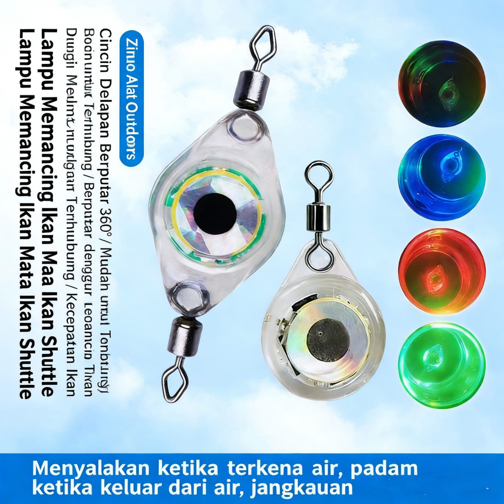 Mata Ikan LED KEDIP Untuk Jigging - Esca Eye Led - Umpan Jigging Malam - Mata Ikan LED - Metal Jig A