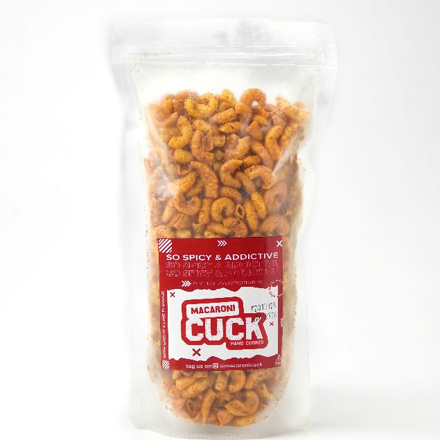 Macaroni Cuck Makaroni Goreng Pedas Daun Jeruk Kemasan 200gr
