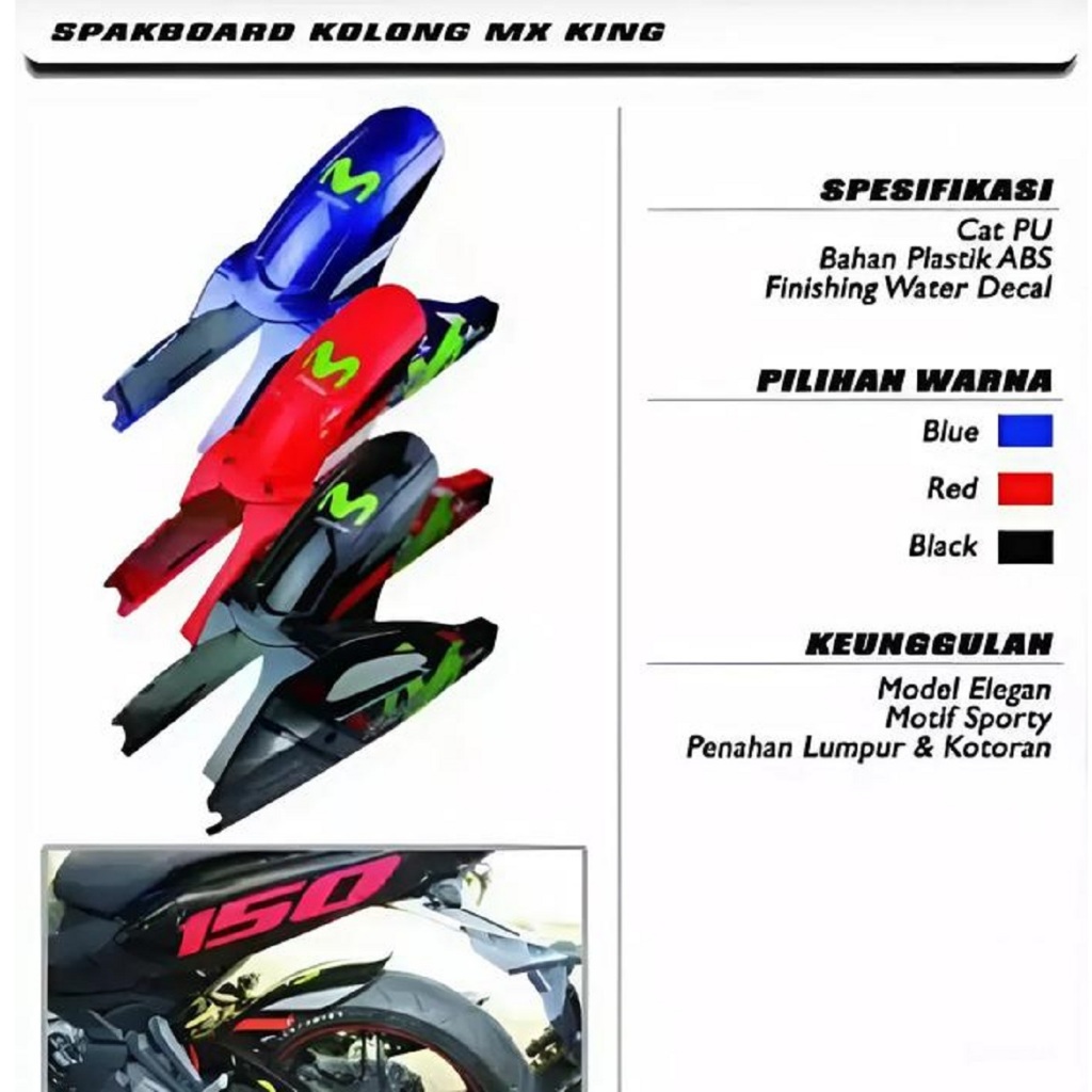 Spakboard Kolong Motor Jup Mx King Movistar Nemo