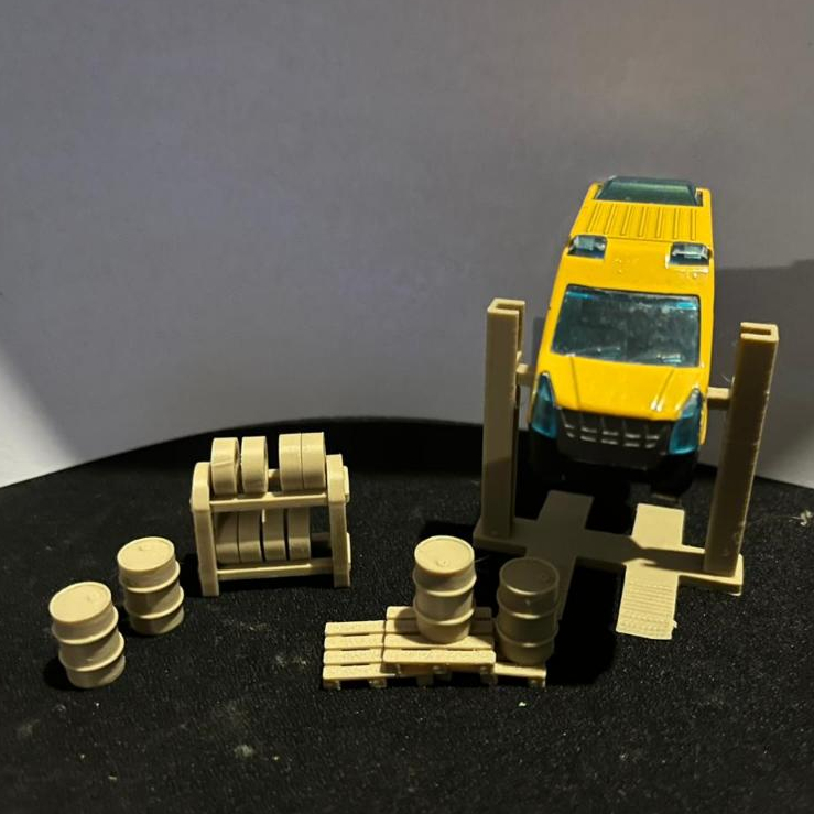 Satu Set Diorama Garage