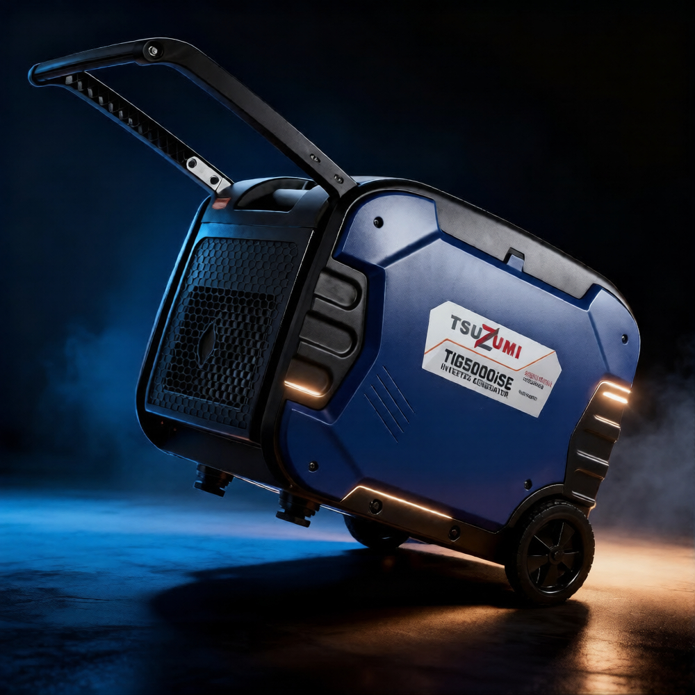 TSUZUMI Genset Inverter 5 KVA Silent TIG5000ISE 5000W Pure Sinewave Portable