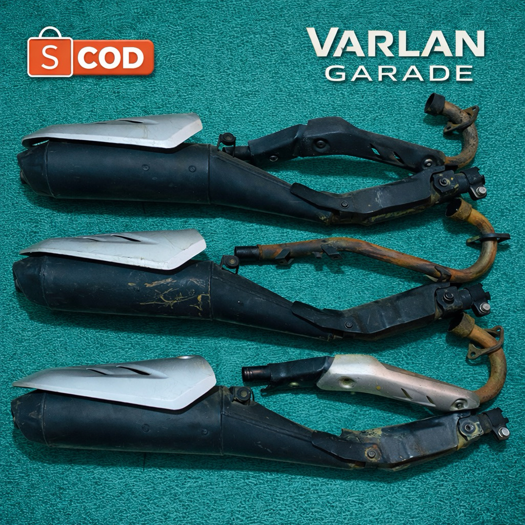 Knalpot original crf150L copotan motor -Knalpot crf150L honda copotan motor