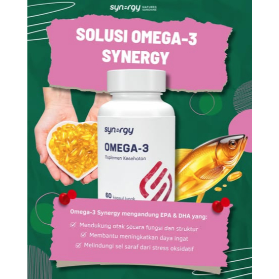 Omega 3 Fish Oil untuk Menjaga Kesehatan Jantung Synergy Omega-3