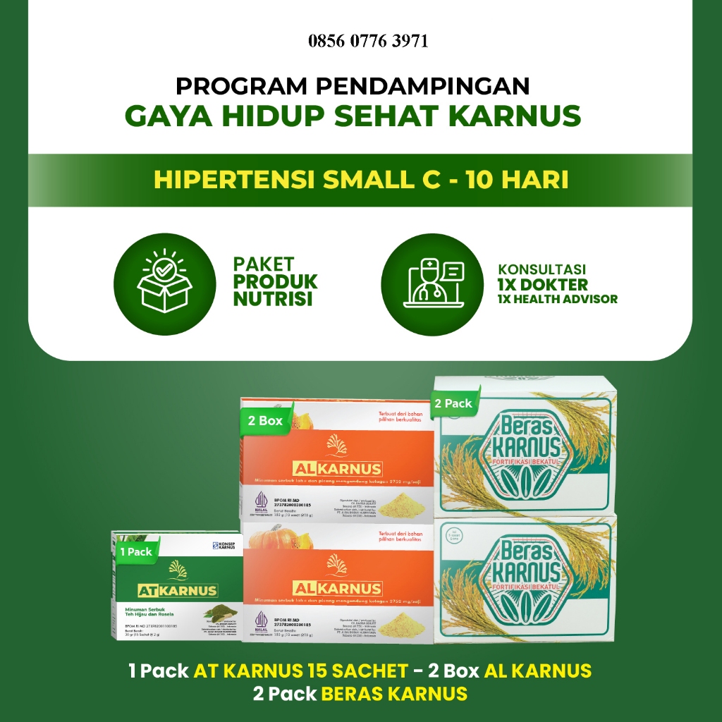 AG karnus | Program Pendampingan Hipertensi Konsep Karnus - Small C (10 Hari)