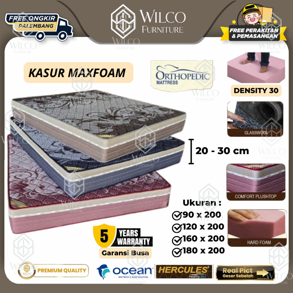 Kasur Busa Hercules Maxfoam Kasur Busa Ocean Springbed Murah Ocean Hercules Kasur Busa Density  Mura