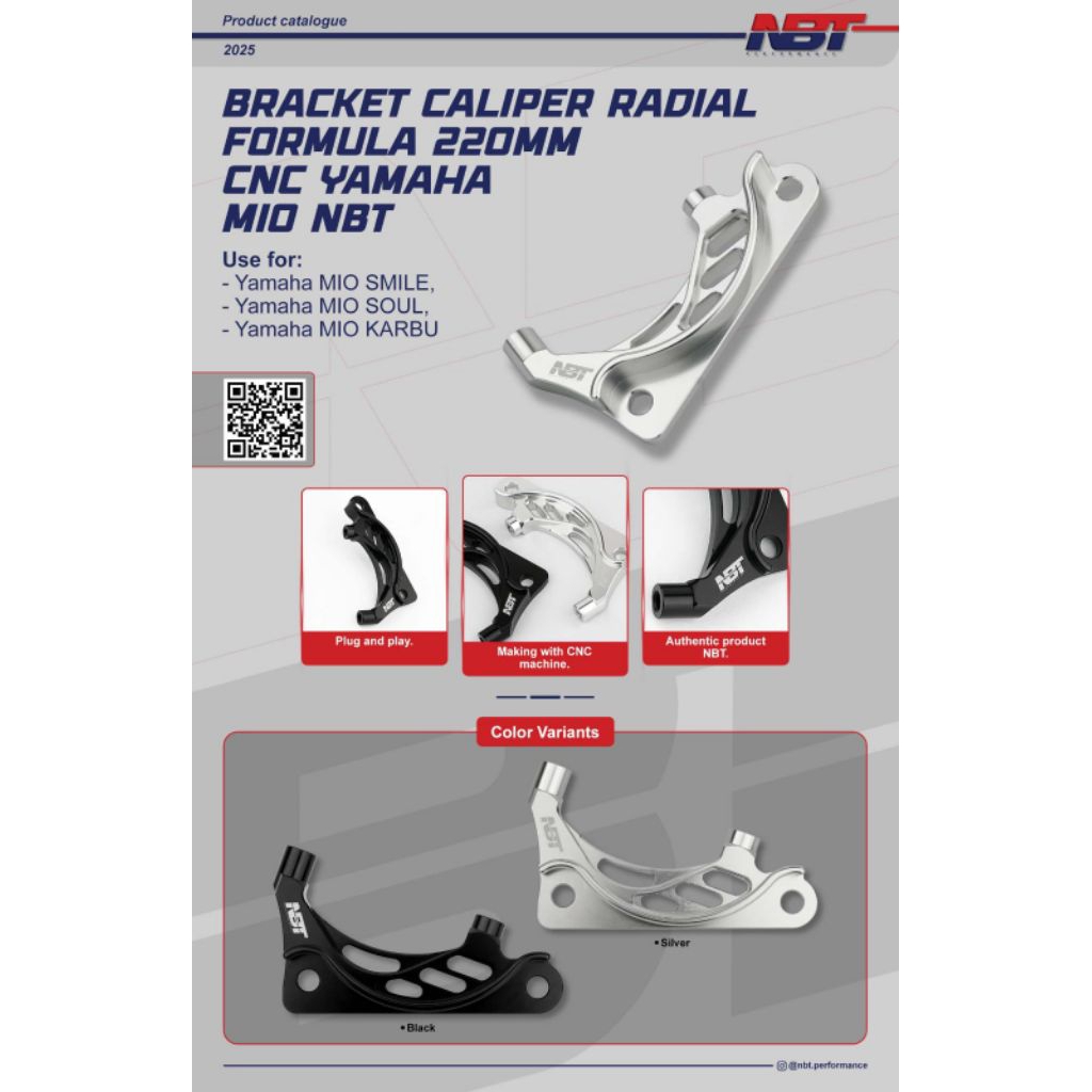 Bracket caliper radial formula 220mm cnc Yamaha mio NBT