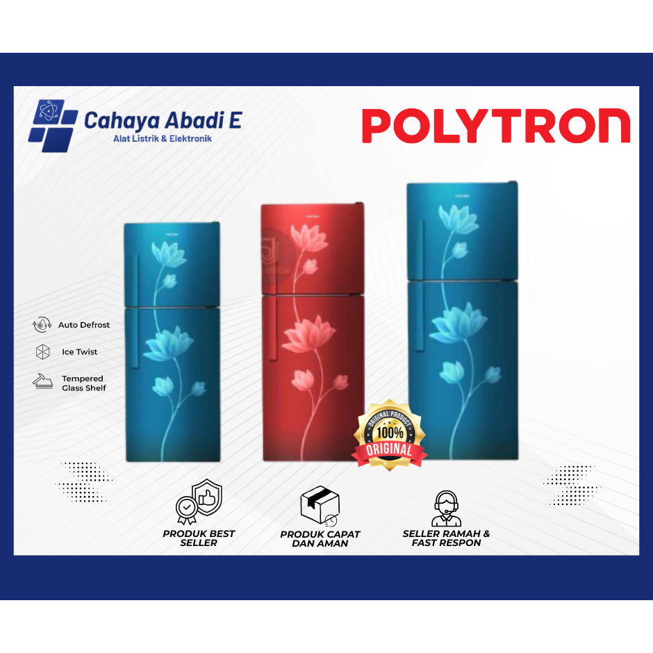 Kulkas Polytron 2 Pintu - PRB219/PRB239/PRB289 Kulkas Polytron GARANSI