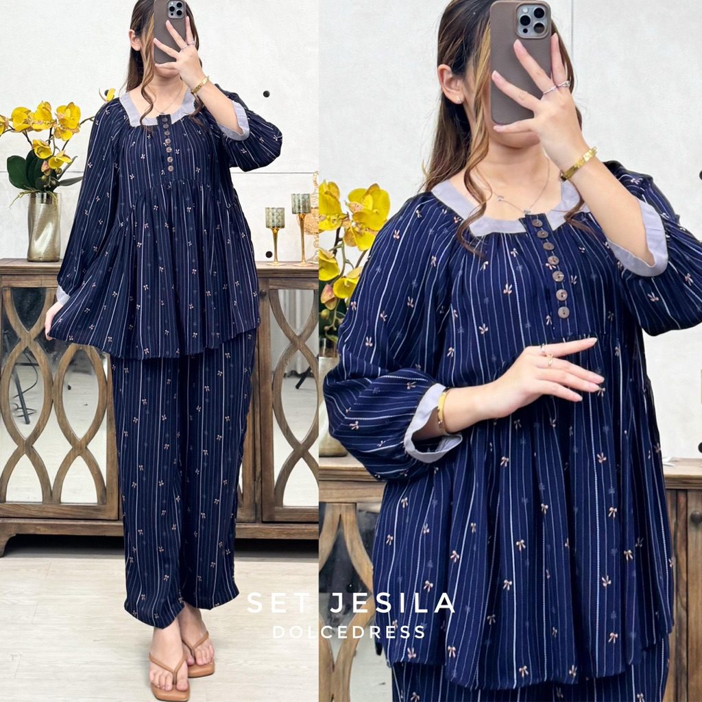 Daster Arab Dolce SETELAN JESILA Baju Setelan Rayon