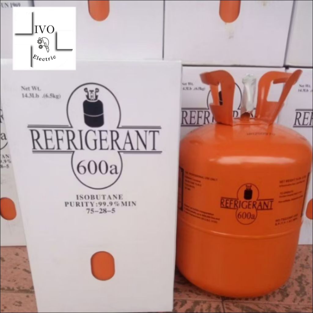 refrigerant R600a/R 600/R600 isi 6,5 kg || segel pabrik