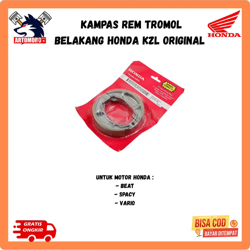 kampas rem honda beat Kampas Rem Tromol Belakang Honda Beat KZL Original