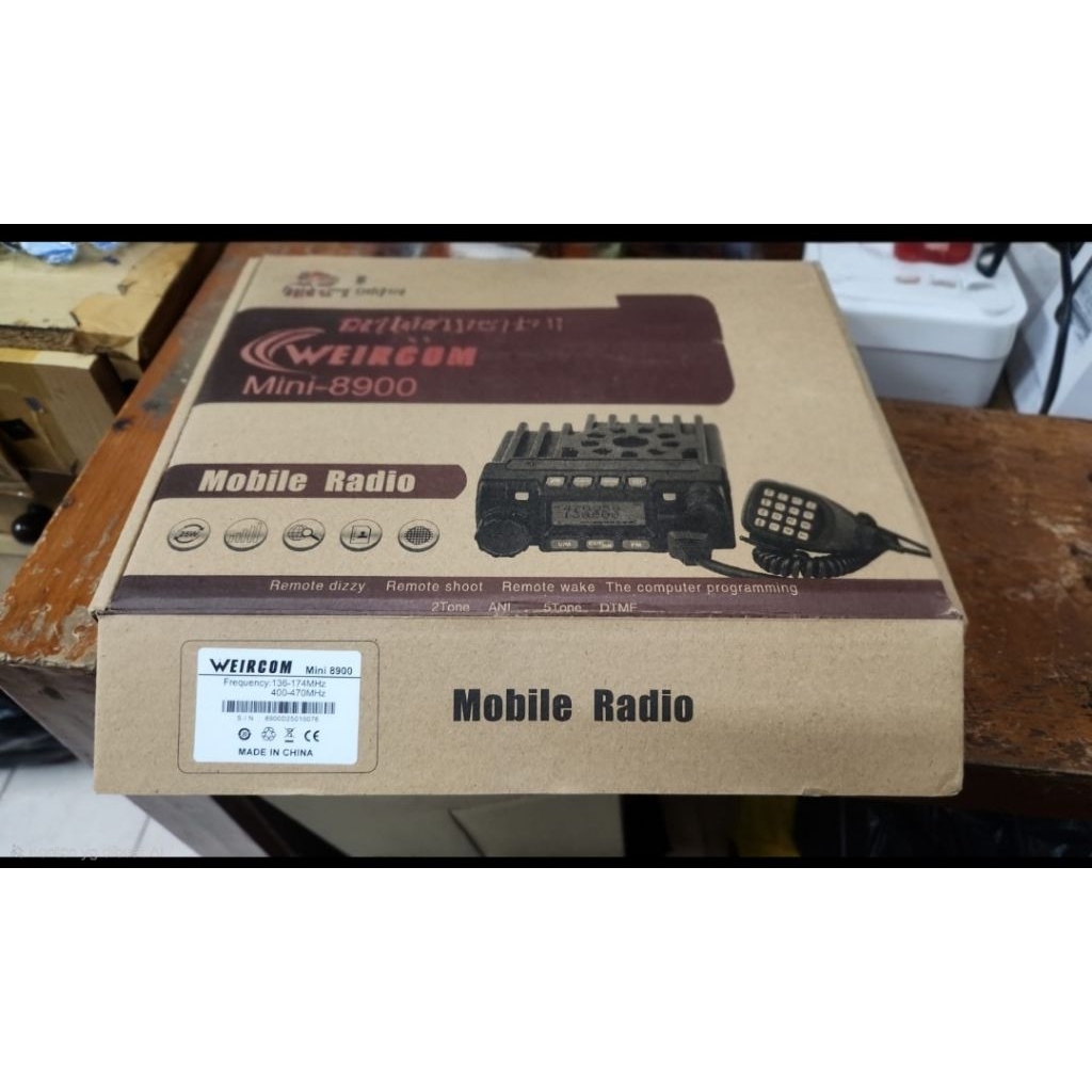 Weircom Rigmini Dualband WR-8900 Radio Rig Mini 25watt Baru