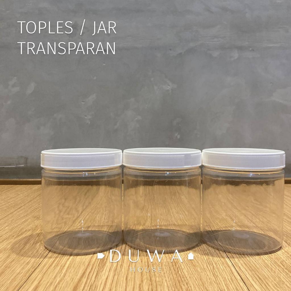 Toples Plastik Bening 600ml serbaguna Tempat Bumbu