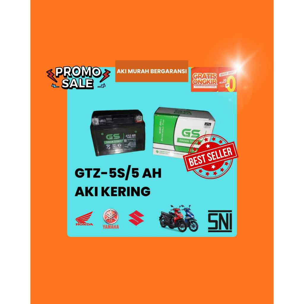 Aki Motor VARIO 110 GTZ5S MF Aki Kering