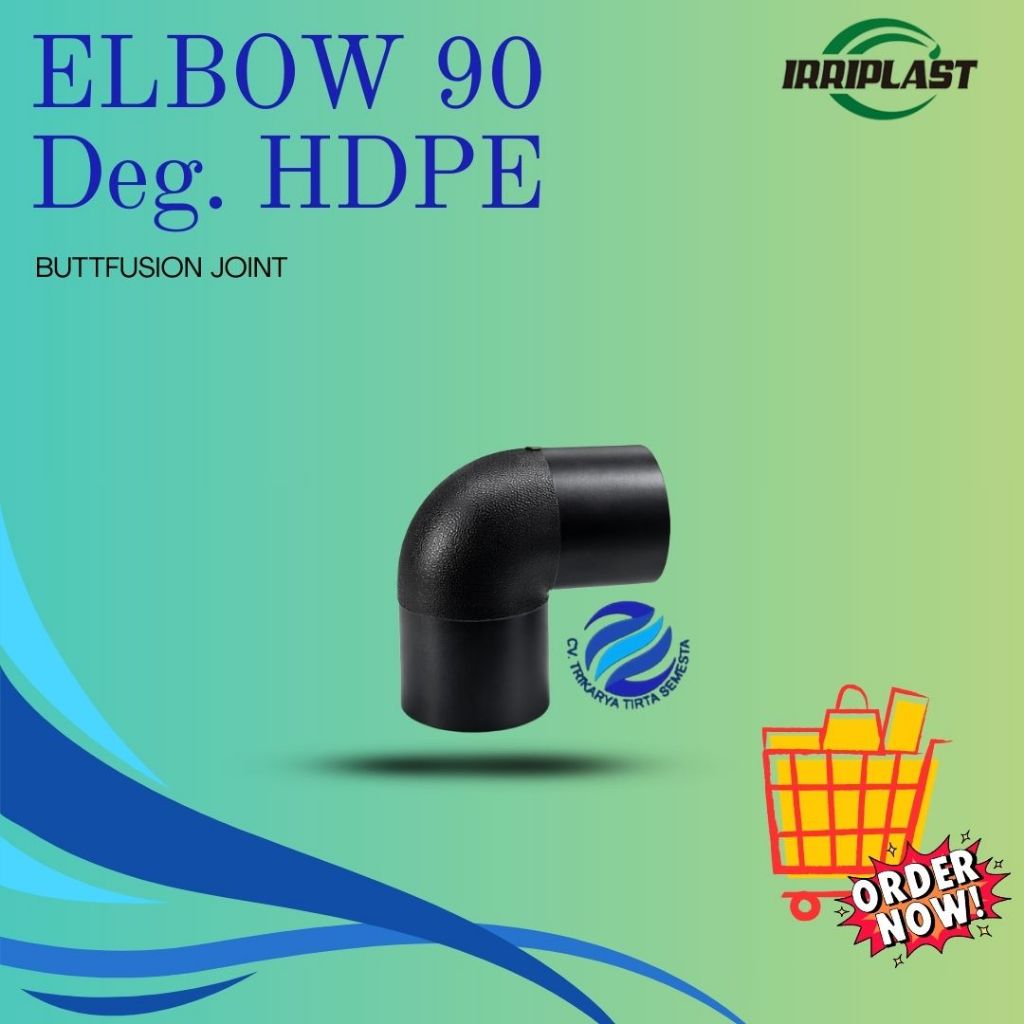 Elbow HDPE 90 DEG buttfusion PN 16 Dia.315mm