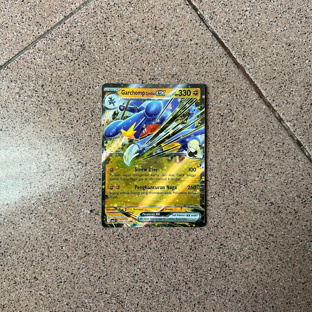 Garchomp Cynthia EX RR - MA3 Evolusi Mega Impian EX